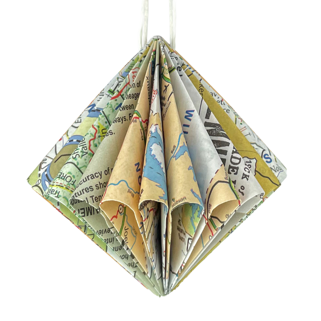 Tennessee Travel Map Ornament